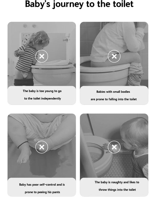 Baby Toilet Training Seat with Ladder – Foldable & Safe